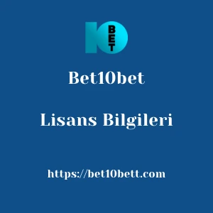 Bet10bet Lisans Bilgileri